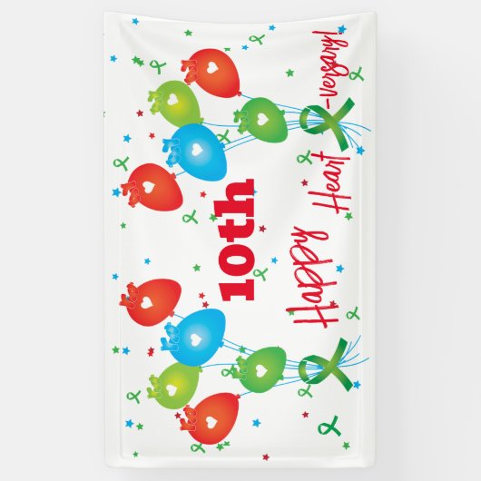 Harttransplantatie Jubileum  partij Spandoek (Verticaal)