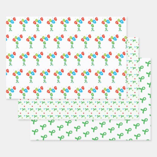 Harttransplantatie kleurrijk inpakpapier vel (Set)