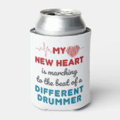 Harttransplantatie Ontvanger nieuwe hartslag Blikjeskoeler (Blikje Voorkant)