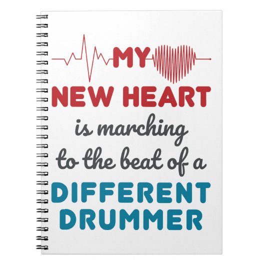 Harttransplantatie Ontvanger nieuwe hartslag Notitieboek (Voorkant)