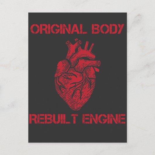 Harttransplantatie Rebuilt Engine Bypass Beterscha Briefkaart (Voorkant)
