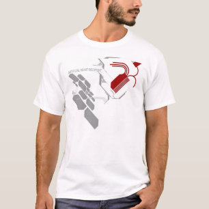 harttransplantatie wit t-shirt