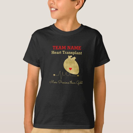 Harttransplantatieteam kinderprogramma t-shirt (Voorkant)