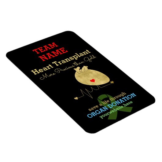 Harttransplantatieteam  magneet (Rechterzijde)