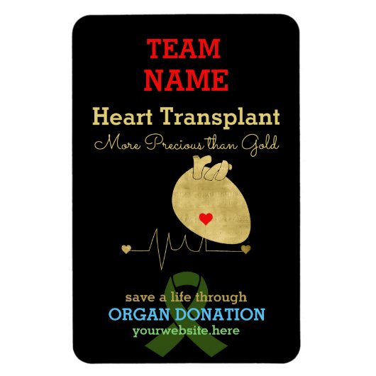 Harttransplantatieteam magneet (Verticaal)