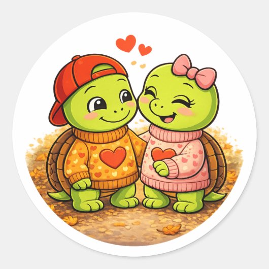 Harttrui Ronde Sticker (Voorkant)