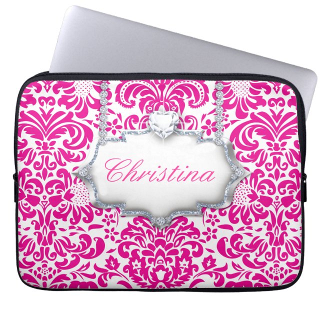 Hartventilator Hoesje Cool Monogram Matig Laptop Sleeve (Voorkant)