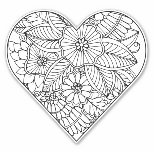 Hartventilatorkleur Sticker (Voorkant)