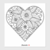 Hartventilatorkleur Sticker (Vel)