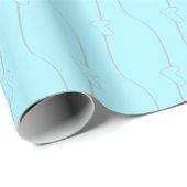 Hartverbinding op Medium Turquoise Wrapping Paper Cadeaupapier (Rol Hoek)