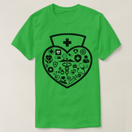 Hartverpleegkundige 1 t-shirt (Design voorkant)