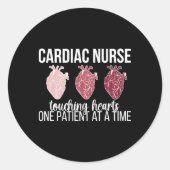 hartverpleegkundige cardiologie hartverpleegkundig ronde sticker (Voorkant)