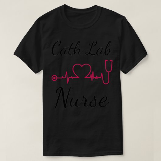 Hartverpleegkundige Cath Lab EKG CVT Verpleegkundi T-shirt (Design voorkant)