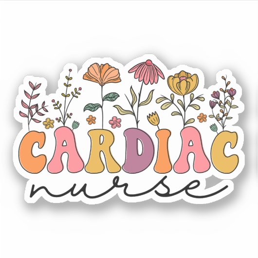 Hartverpleegkundige CVICU Cardiovasculaire verplee Sticker (Voorkant)