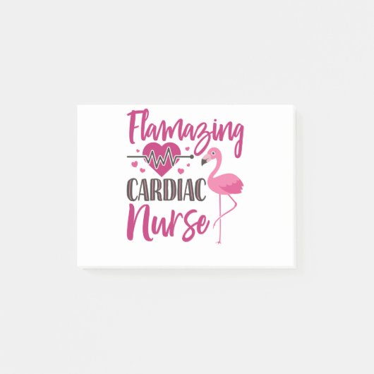 Hartverpleegkundige Flamingo Verpleegkundigen Week Post-it® Notes (Voorkant)