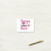 Hartverpleegkundige Flamingo Verpleegkundigen Week Post-it® Notes (Op bureau)
