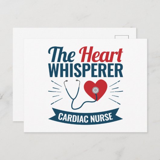 Hartverpleegkundige hartsnijder briefkaart (Voorkant / Achterkant)