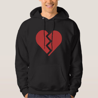 Hartverscheurend Gebroken Hart Grafische Print Chi Hoodie