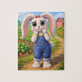 Hartverscheurend Schattig: 3D-Cartoonkonijn Voelt Legpuzzel