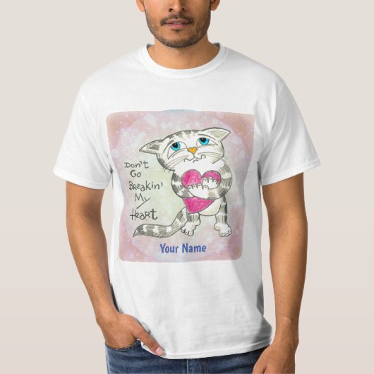 Hartverscheurende Kat T-shirt (Voorkant)