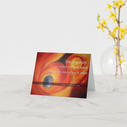 Hartverscheurende sympathiekaart kaart (Gele Bloem)