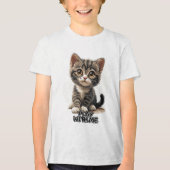 Hartversmeltend Kitten Tri-Blend Shirt (Voorkant)