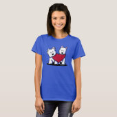 Hartverwarmde Westie Terrier T-Shirt (Voorkant volledig)