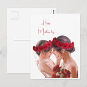 Hartverwarmend gepersonaliseerd bloemengeschenk briefkaart (Voorkant / Achterkant)