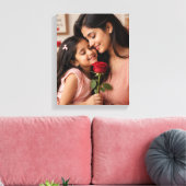 Hartverwarmend gepersonaliseerd bloemengeschenk canvas afdruk (Insitu (Woonkamer))