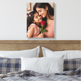 Hartverwarmend gepersonaliseerd bloemengeschenk canvas afdruk