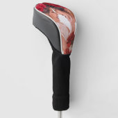 Hartverwarmend gepersonaliseerd bloemengeschenk golfheadcover (Schuin)