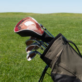 Hartverwarmend gepersonaliseerd bloemengeschenk golfheadcover (Insitu)