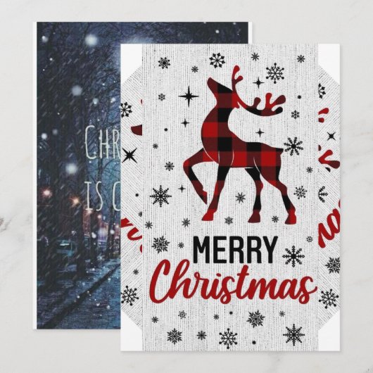 Hartverwarmend Kerst Kaart Collectie (Voorkant / Achterkant)