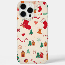Hartverwarmend kerstpatroon iPhone 16 pro max hoesje
