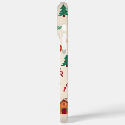 Hartverwarmend kerstpatroon Case-Mate iPhone case (Achterkant / Links)