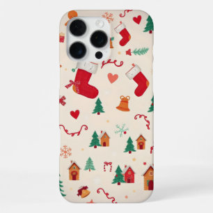 hartverwarmend kerstpatroon iPhone 16 pro max hoesje