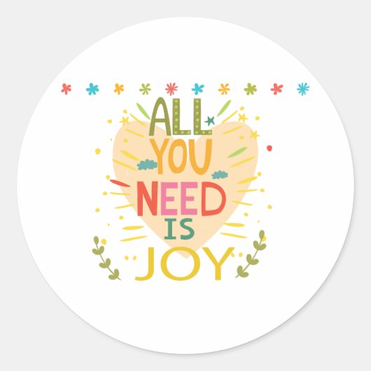 Hartverwarmend Kind Gezegden ontwerp Ronde Sticker (Voorkant)