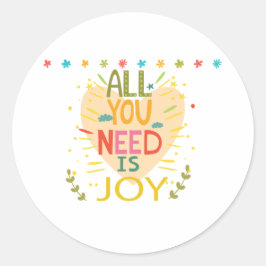 Hartverwarmend Kind Gezegden ontwerp Ronde Sticker