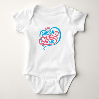 Hartverwarmend "My Mom Loves Me" Special Bond-ontw Romper