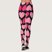 Hartverwarmend patroon met lachend hart leggings (Achterkant)