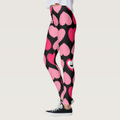 Hartverwarmend patroon met lachend hart leggings (Links)