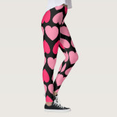 Hartverwarmend patroon met lachend hart leggings (Rechts)