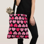 Hartverwarmend patroon met lachend hart tote bag (Dichtbij)