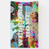 Hartverwarmend welkom Home Labrador Retriever Spandoek (Verticaal)