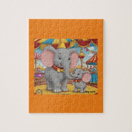 Hartverwarmende Dumbo en Mrs Jumbo Circus Puzzel (Verticaal)