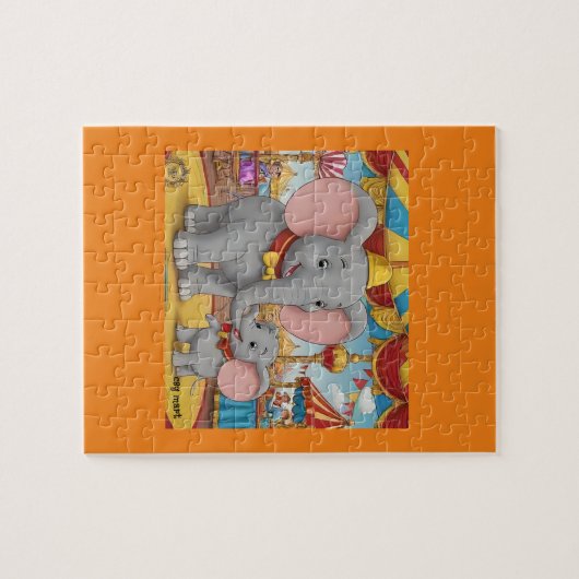 Hartverwarmende Dumbo en Mrs Jumbo Circus Puzzel Legpuzzel (Horizontaal)