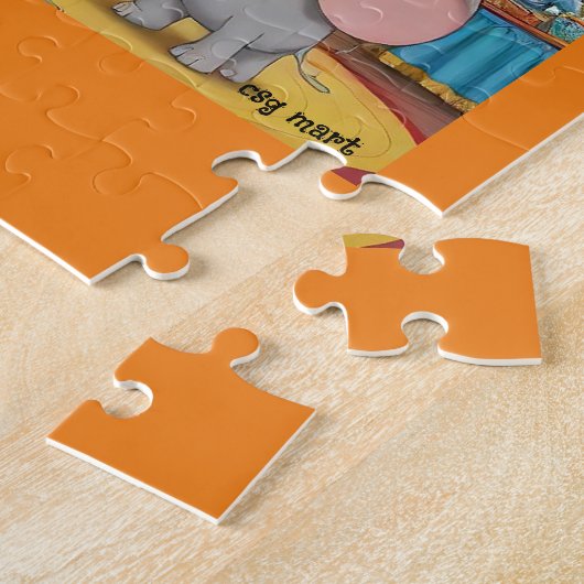 Hartverwarmende Dumbo en Mrs Jumbo Circus Puzzel Legpuzzel (Zijkant)