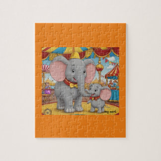 Hartverwarmende Dumbo en Mrs Jumbo Circus Puzzel Legpuzzel