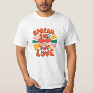 Hartverwarmende en grappige liefde graphics t-shirt