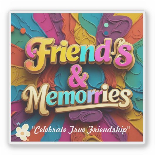 "Hartverwarmende glimlach" Sticker (Voorkant)